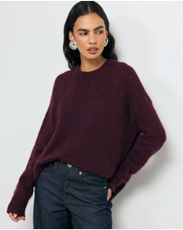 AERE - Jori Wool Blend Oversized Knit Jumper