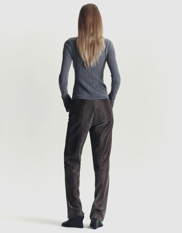 Paris Georgia - Python Leather Trousers