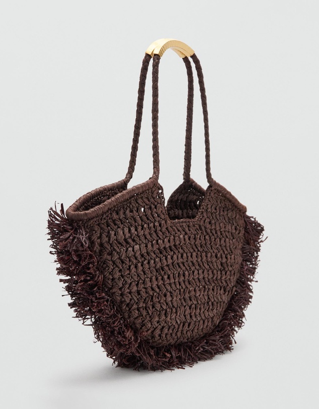 M.N.G - Natural Fibre Shoulder Bag