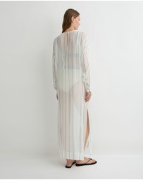 BONDI BORN - Capri Silk Tunic Dress