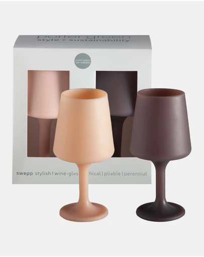 porter green - swepp | silicone unbreakable wine glasses