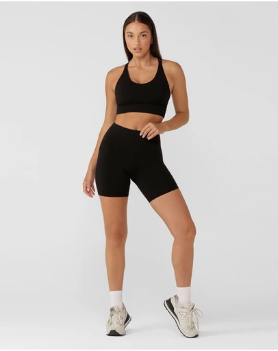 Lorna Jane - Lotus No Chafe Phone Pocket 12cm Bike Shorts