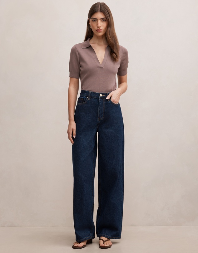 Forever New - Gia Knitted Polo Top