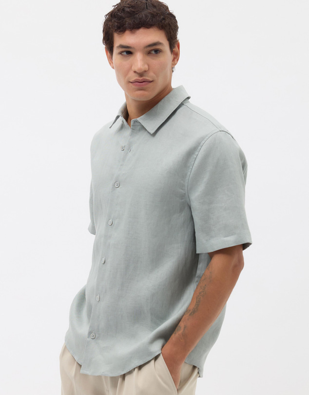 AERE - Euro Resort Linen Ss Shirt