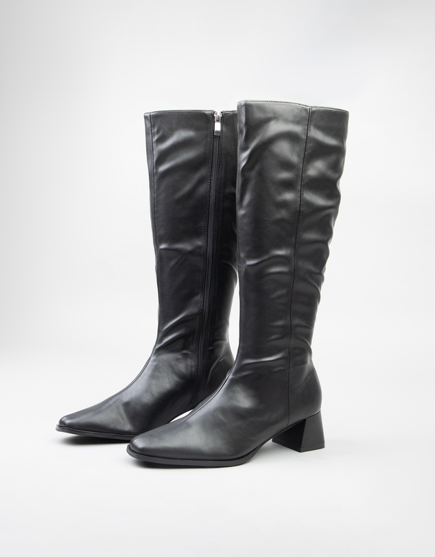 RAID - Ishbel low block heeled knee boots in black