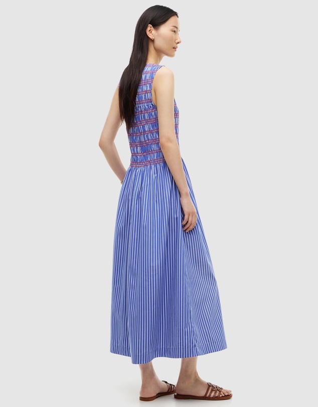 Tommy Hilfiger - Stripe Smock Sleeveless Fit And Flare Maxi Dress