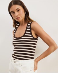 Atmos&Here - Kennedi Stripe Knit Tank