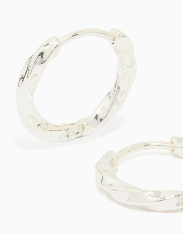 Lovisa - Waterproof Stainless Steel Twisted Hoop Earrings