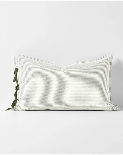 Aura Home - Chambray Mini Stripe Pillowcase