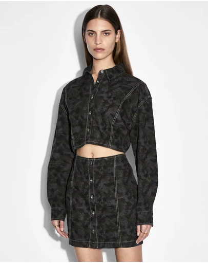 Ksubi - Cutout Shirt Dress Camo