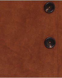 Petal & Pup - Arnie Faux Suede Mini Skirt - Copper Tan