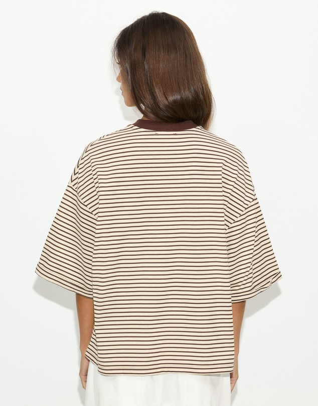 Dazie - Serve Stripe T-Shirt