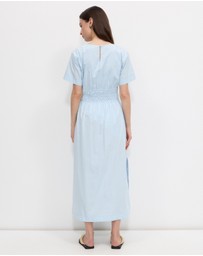 Calli - Danni Shirred Midi Dress