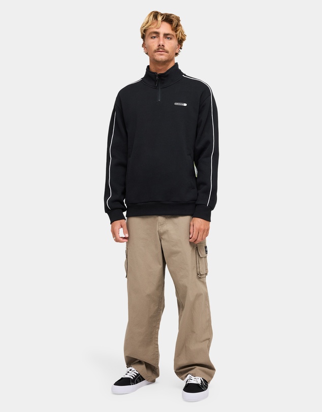 Billabong - Mens Spec Panelled 1/4 Zip Mock Neck Fleece Top