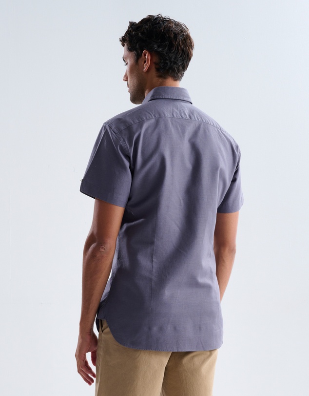 3 Wise Men - 3 Wise Men Lagoon Linen Short Sleeve Shirt