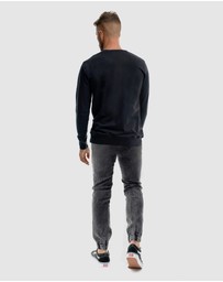 Xander - Monarch Mono Embroidery Crewneck