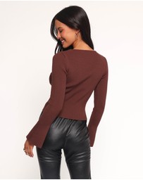 Petal & Pup - Rosienna Knit Top - Chocolate