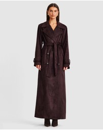 SNDYS - Sutton Faux Suede Trench Coat