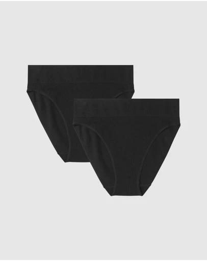 Boody - 2-Pack LYOLYTE Ribbed High Leg Brief