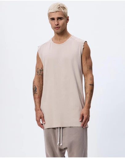 Surrounded By Ghosts - The Galena Rib Knit Tail Muscle T-Shirt