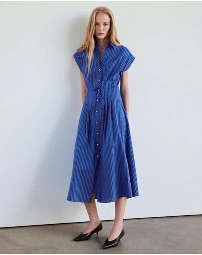 M.N.G - Striped Shirt Dress