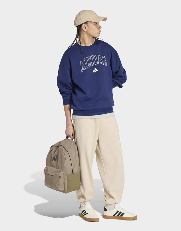 adidas Sportswear - Seasonal Essentials Collegiate Fleece Crew Sweatshirt Mens