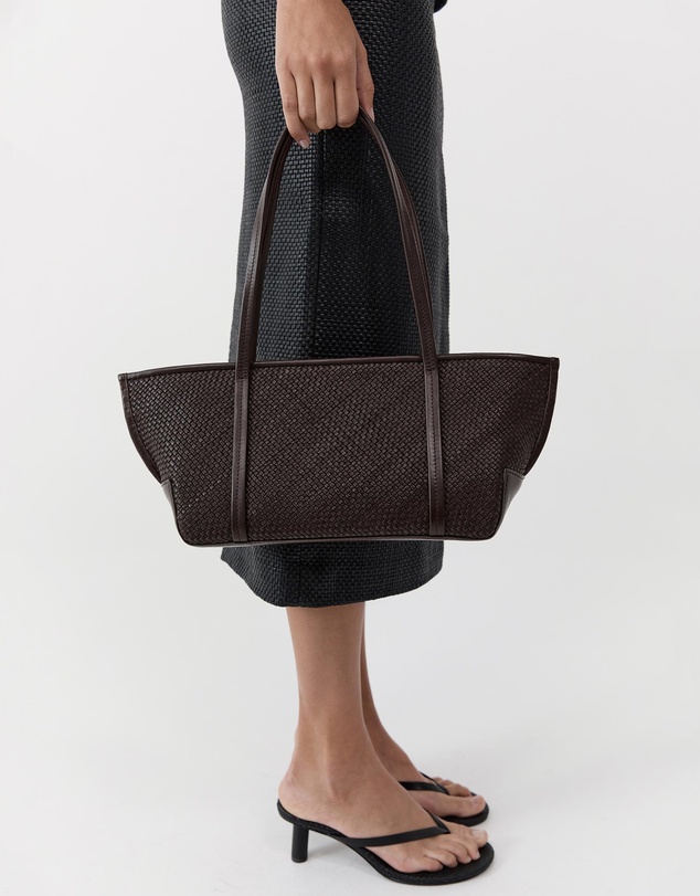 St. Agni - Woven Slim Bateau Tote
