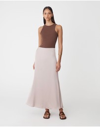 Forcast - Leigh Satin Maxi Skirt