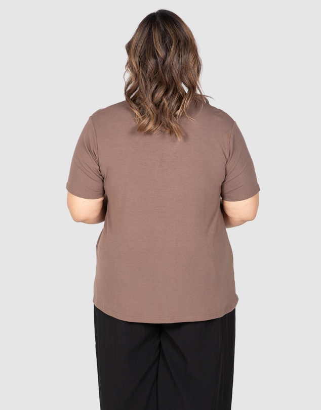 Love Your Wardrobe - Maya Ruched Front Tee