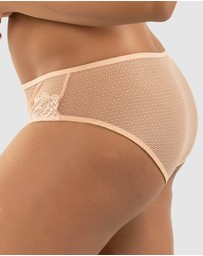 Parfait - Luxlacy Sheer Mesh & Lace Hipster Brief