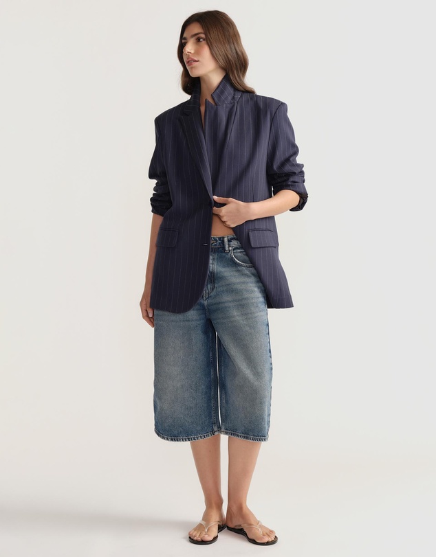 Decjuba - D-Luxe Denim Long Line Shorts