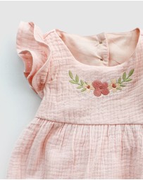 WITH LOVE FOR KIDS - Cotton Muslin Playsuit - Babies