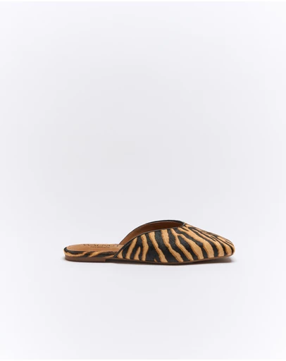 Walnut Melbourne - Tyla Leather Mule
