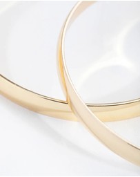 Lovisa - Gold Plated Plain Hoop Bangle Bracelets