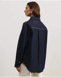 Atmos&Here - Romy Oversized Denim Shirt