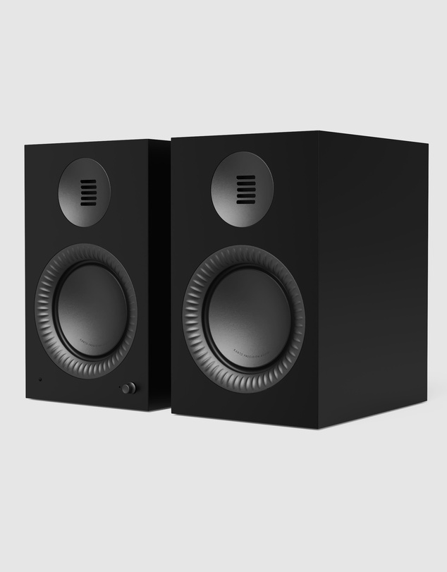 iWorld - Kanto TUK (2nd Gen) Grand 320 W Premium Powered Speaker System with Bluetooth® 5.4, Dual RCA and USB-C Inputs, Matte Black w/ Gunmetal