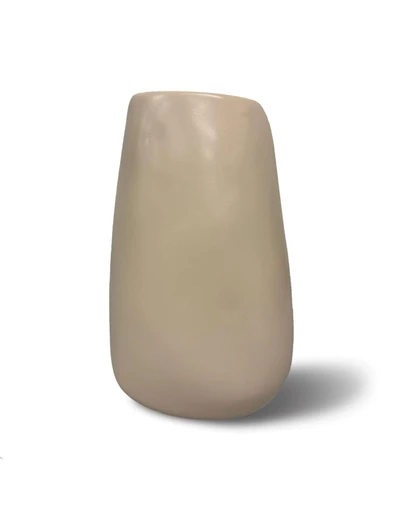 Urban Attitude - Urban Attitude RACH Large Vase Height 25.5cm, Width 17cm, Opening 6cm x 9cm - Stone Ivory