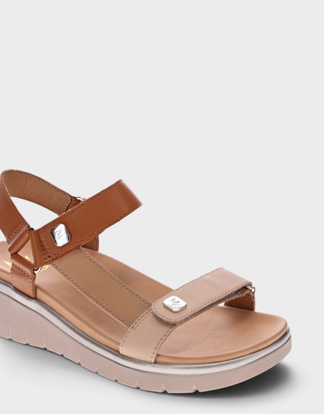 Mia Vita - Candice Sandal - Tan Multi