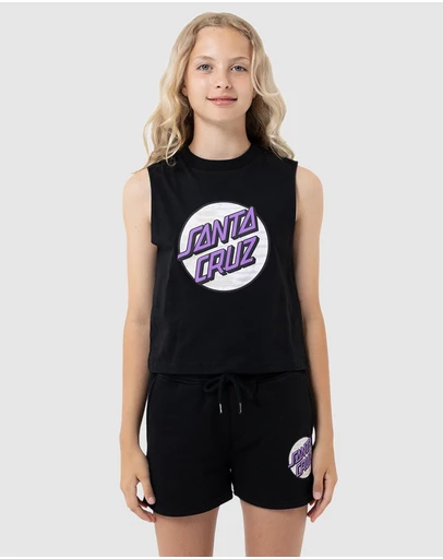 Santa Cruz - Other Tie Dye Dot Muscle Tee - Kids-Teens