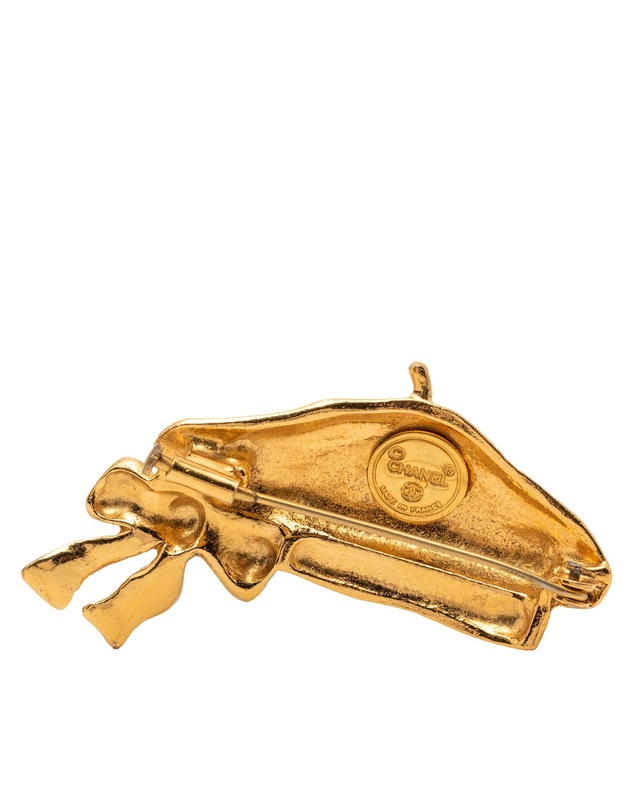 Pre-Loved by Azura Reborn - Pre-Loved Gold Plated Beret Hat Brooch