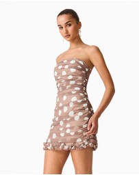 Elliatt - Sola Polkadot Strapless Gown