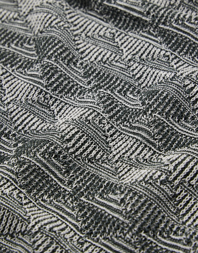 Calibre - Two-Tone Geometric Jacquard Polo Fern