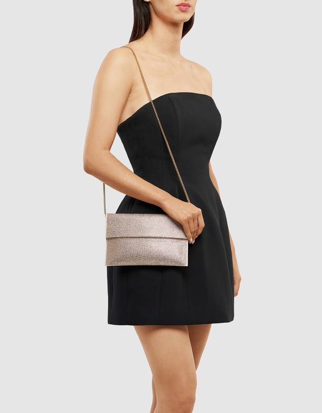 Olga Berg - Cara Crystal Envlope Clutch