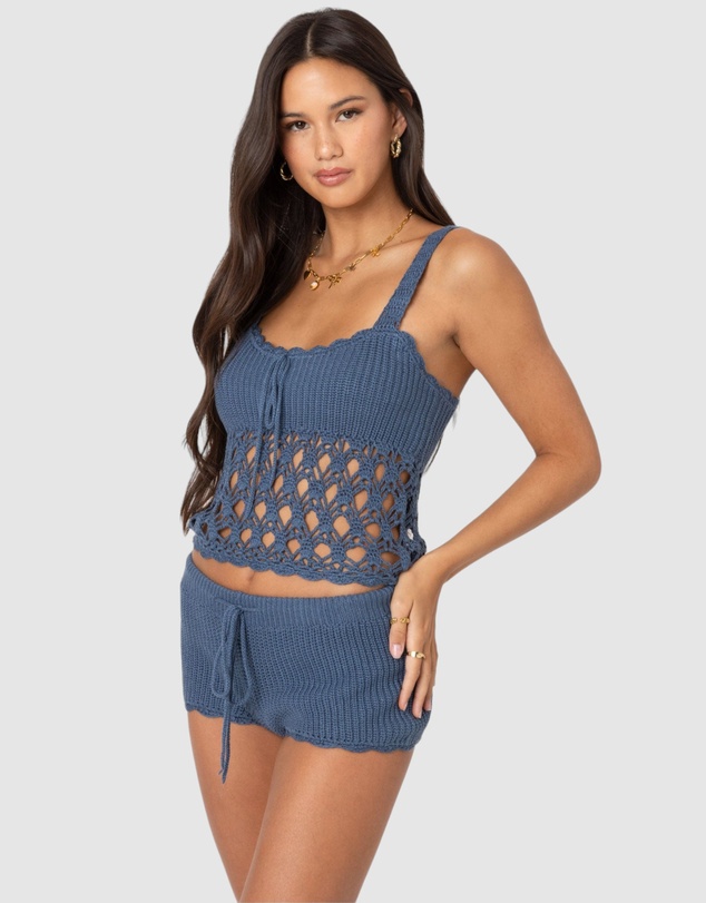 EDIKTED - Danika Crochet Top