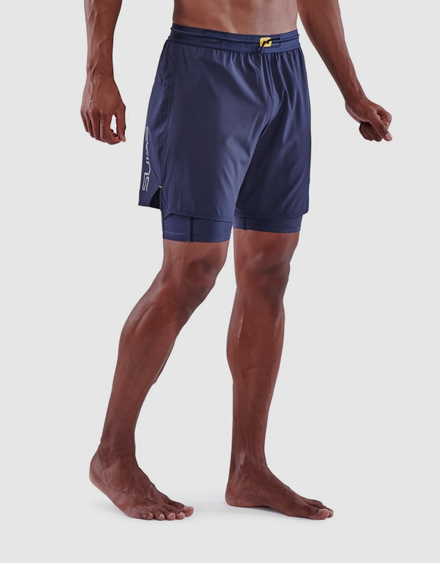 SKINS - SKINS Compression Men's Series-3 Clothing Superpose Tight Navy Blue