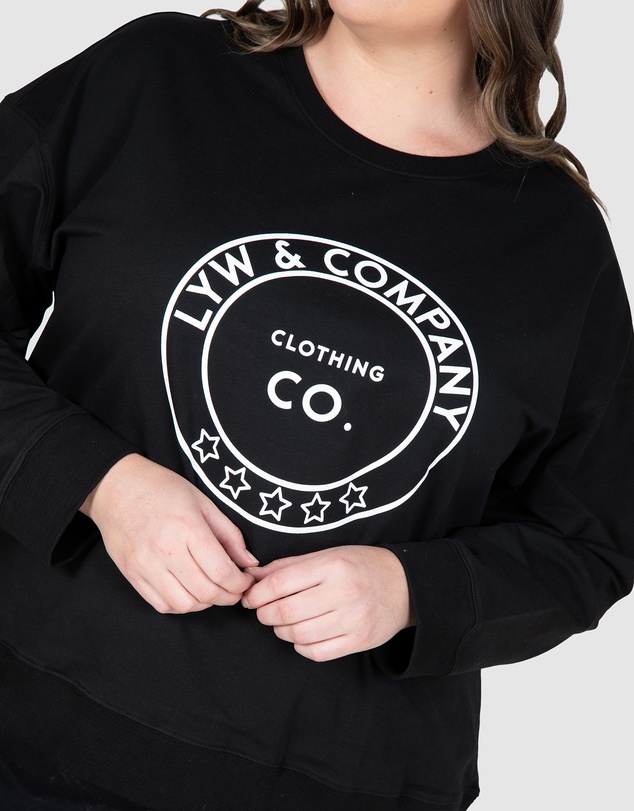 Love Your Wardrobe - LYW & Co Print Sweat Top