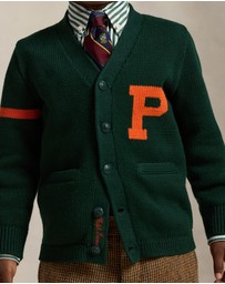 Polo Ralph Lauren - Cotton V-Neck Letter Cardigan - ICONIC EXCLUSIVE - Kids