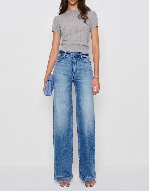 Reformation - Bex Super Stretch High Rise Wide Leg Jeans