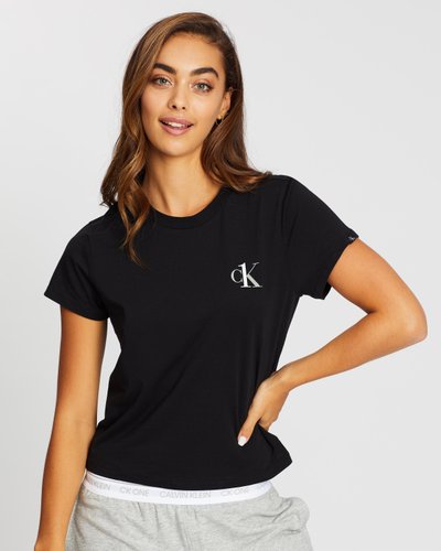 CK One Basic Lounge Jersey Short Sleeve Crew Neck Tee