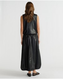 Decjuba - D-Luxe Faux Leather Top